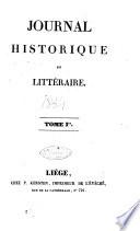 Journal historique et litteraire