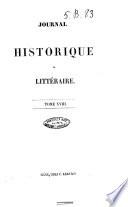 Journal historique et litteraire
