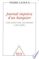 Journal imprévu d'un banquier