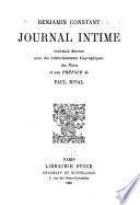 Journal intime (1804-1816).