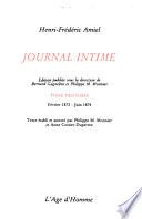 Journal intime: Février 1872-Juin 1874