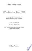 Journal intime: Mai 1863-Octobre 1865