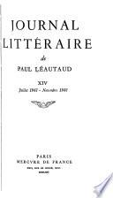Journal littéraire: 1941-1942