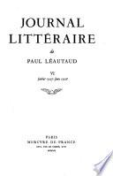 Journal litteraire