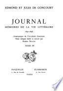 Journal; mémoires de la vie littéraire: 1860-1861