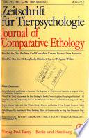 Journal of comparative ethology
