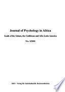 Journal of Psychology in Africa (south of the Sahara, the Caribbean, and Afro-Latin America).