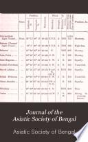 Journal of the Asiatic Society of Bengal