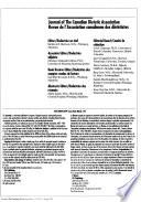 Journal of the Canadian Dietetic Association