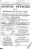 Journal officiel de la République de Haute Volta