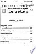 Journal officiel de la République française. Édition des lois et décrets