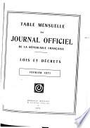 Journal officiel de la République française. Édition des lois et décrets