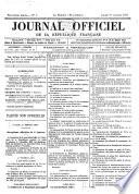 Journal officiel de la République Française