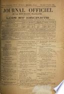 Journal officiel de la République franc̜aise