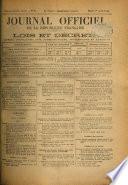 Journal officiel de la République franc̜aise