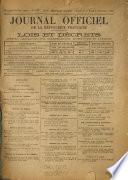 Journal officiel de la République franc̜aise