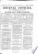 Journal officiel de la République franc̜aise