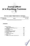 Journal officiel de la République tunisienne