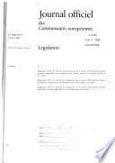 Journal officiel des Communautés européennes