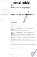 Journal officiel des Communautés européennes