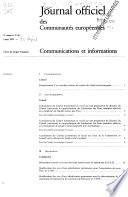 Journal officiel des Communautés européennes