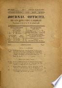 Journal officiel des iles Saint-Pierre et Miquelon