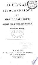Journal typographique et bibliographique...
