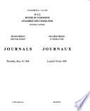 Journals - House of Commons, Ottawa, Canada