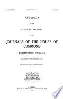 Journals - House of Commons, Ottawa, Canada