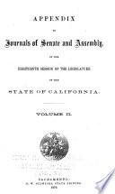 Journals of the Legislature of the State of California