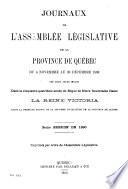 Journaux de l'Assemblee Legislative