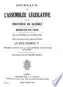 Journaux de l'Assemblee Legislative