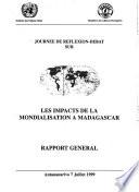Journée de réflexion-débat sur les impacts de la mondialisation à Madagascar