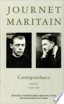 Journet Maritain correspondance: 1920-1929