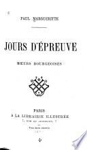 Jours d'épreuve