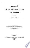 Jubilé de la Réformation de Genève