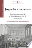 Juger la terreur