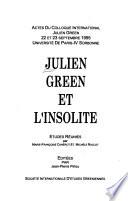 Julien Green et l'insolite
