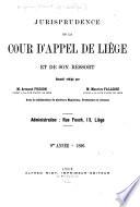 Jurisprudence de la Cour d'appel de Liège et de son ressort
