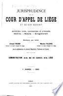 Jurisprudence de la Cour d'appel de Liège et de son ressort