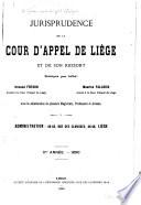 Jurisprudence de la Cour d'appel de Liège et de son ressort