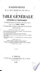 Jurisprudence de la cour impériale de Douai, ...