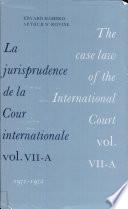 Jurisprudence de la Cour Internationale