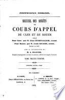 Jurisprudence des Cours impériales de Rouen et de Caen