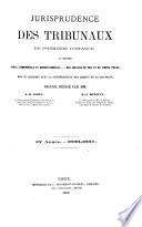 Jurisprudence des tribunaux de première instance