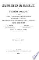 Jurisprudence des tribunaux de première instance