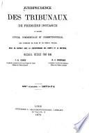 Jurisprudence des tribunaux