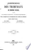 Jurisprudence des tribunaux