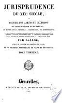Jurisprudence du XIXe siècle