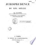 Jurisprudence du XIXe. siècle